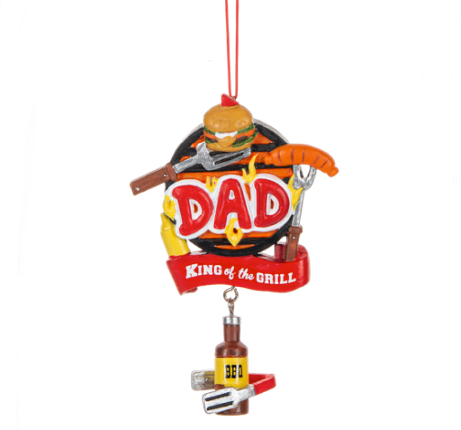Dad King of The Grill Ornament