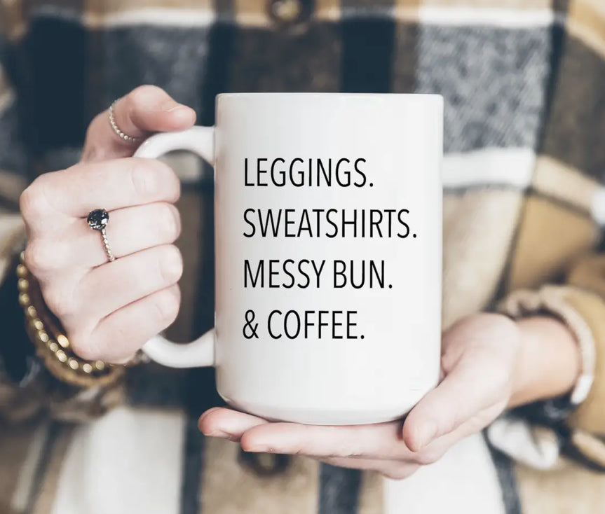 Leggings Messy Bun Mug