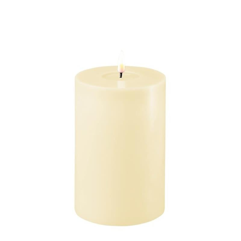 Cream Deluxe LED Candle 4x6”