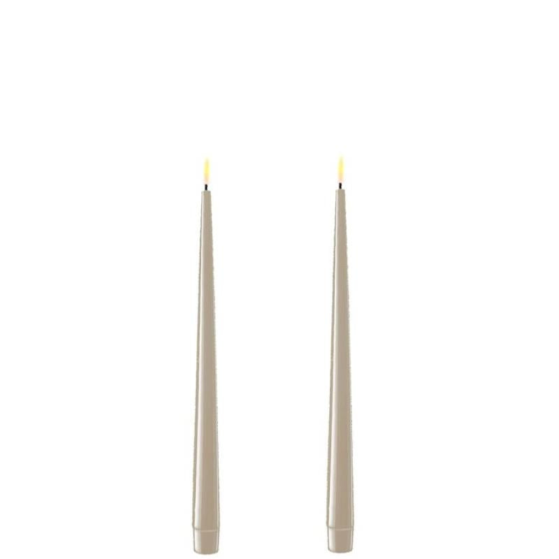Sand Deluxe LED Shiny Taper Candle 2 Pack 11”