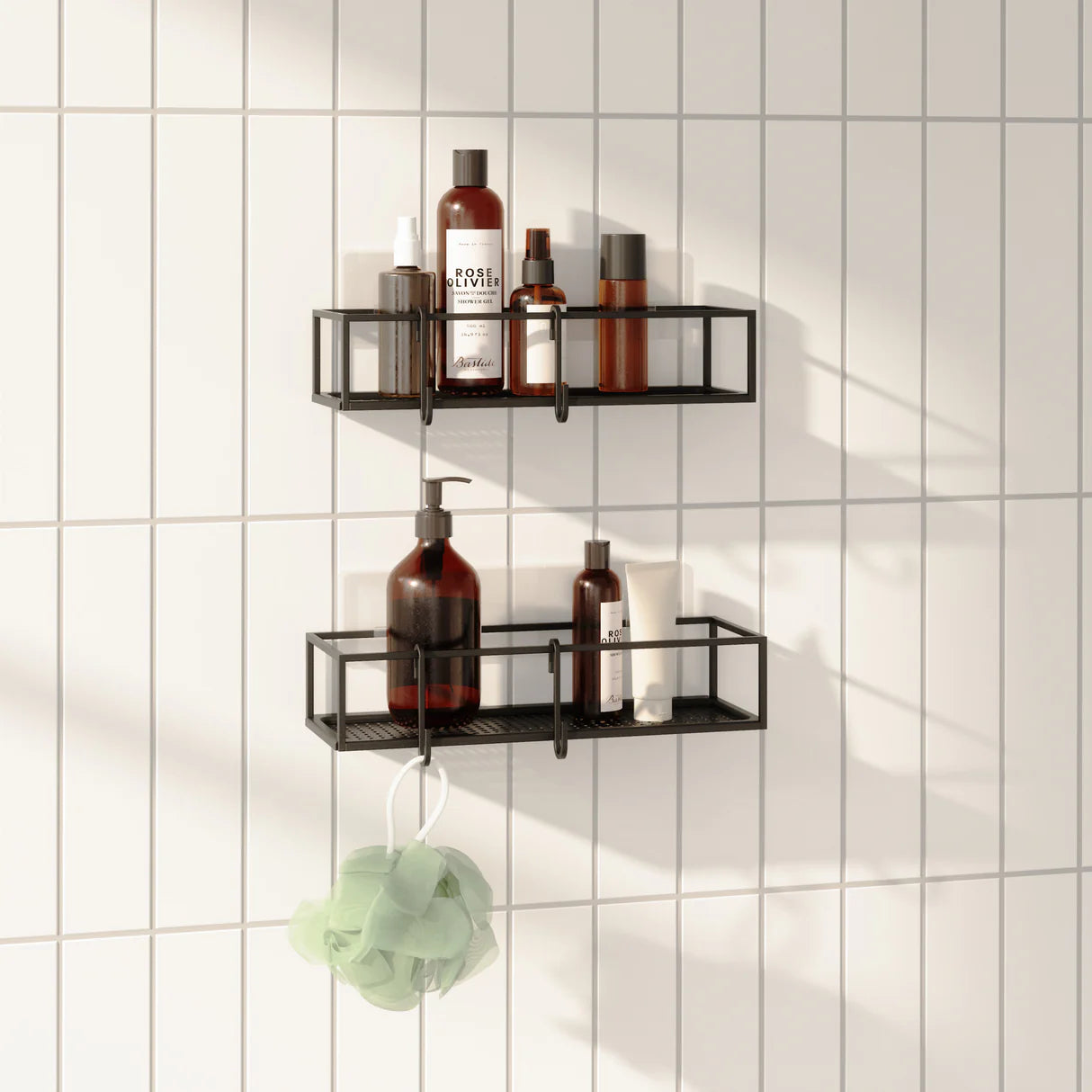 Umbra Cubiko Adhesive Shower Bin Set/2