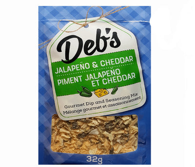 Deb’s Jalapeño + Cheddar Gourmet Dip + Seasoning Mix