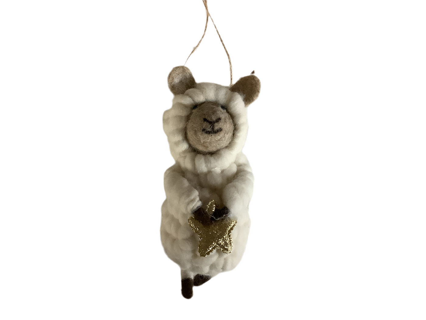 Wool Sheep Ornament