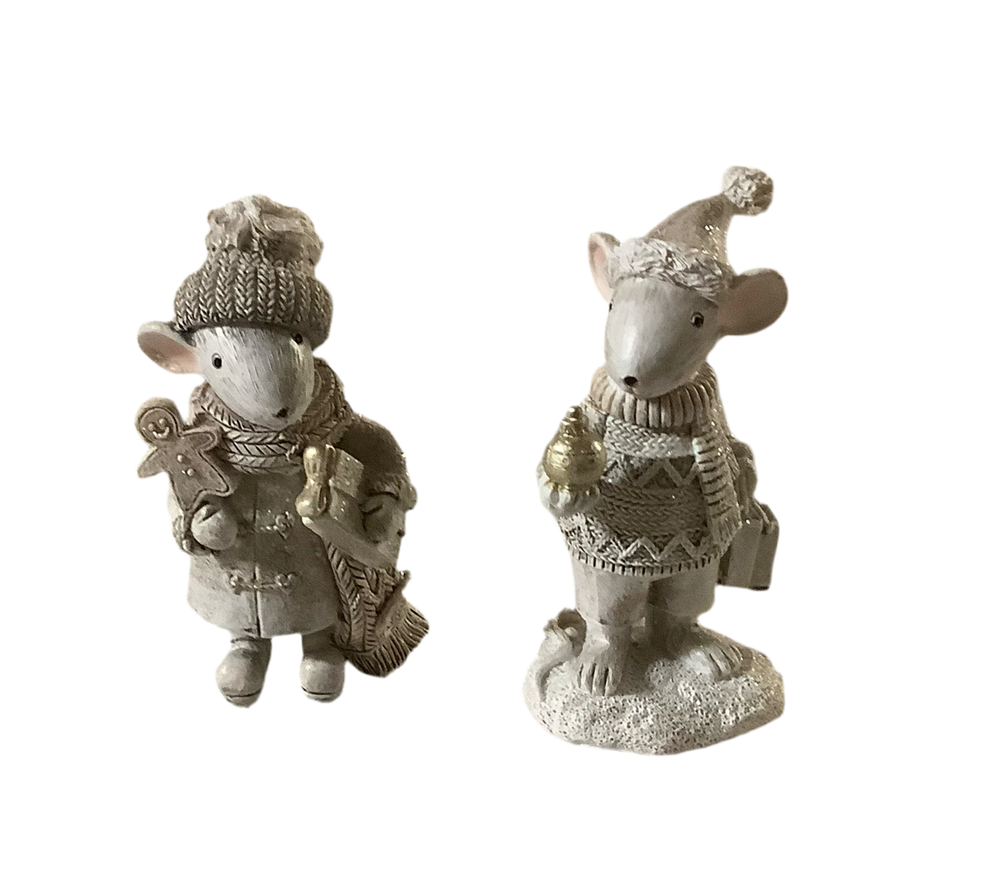 Winter Mouse Figurine