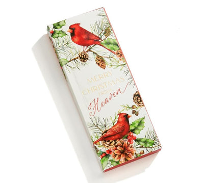 Merry Christmas From Heaven Cardinal Ornament with a Gift Box