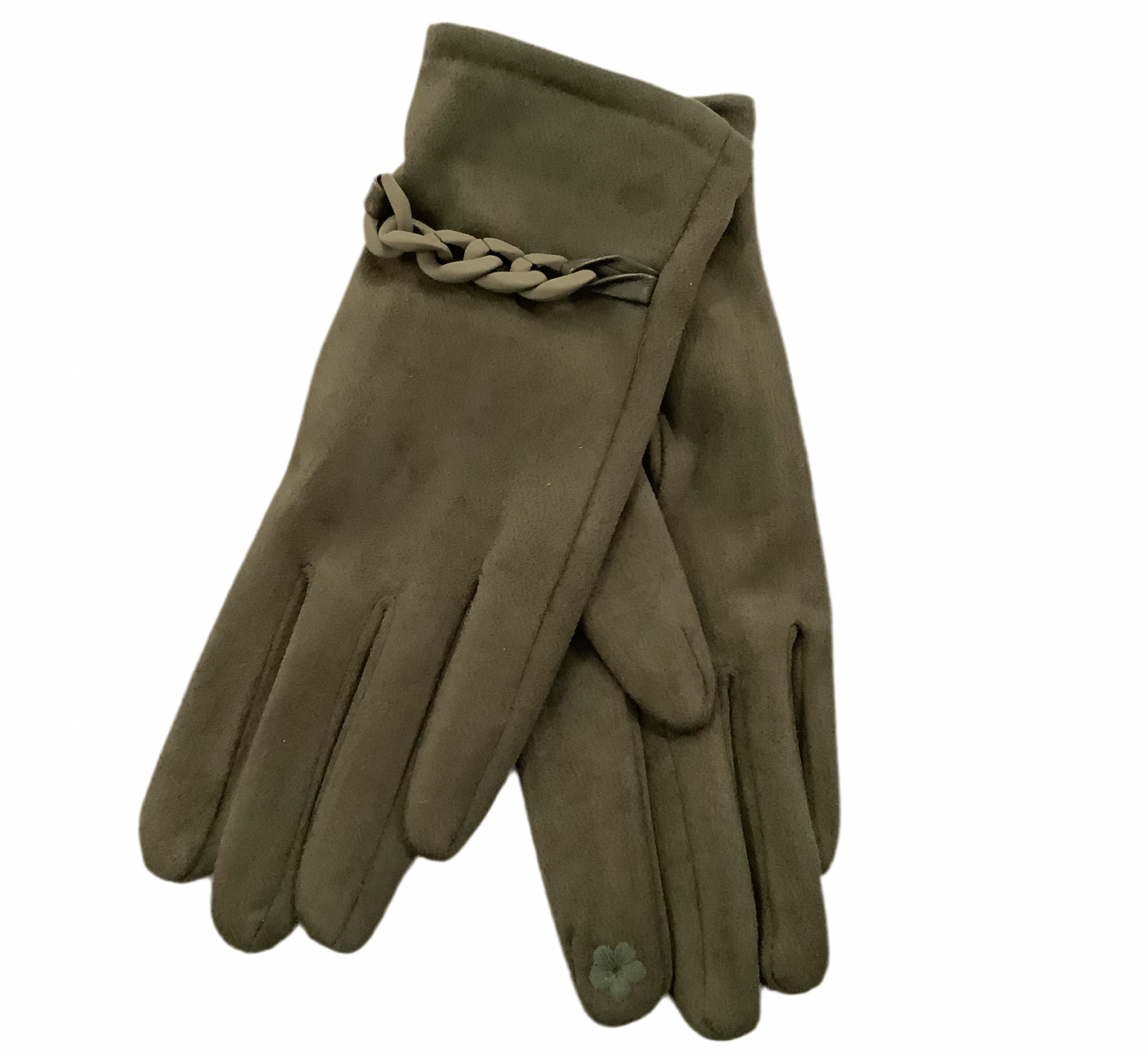 Faux Suede Texting Gloves