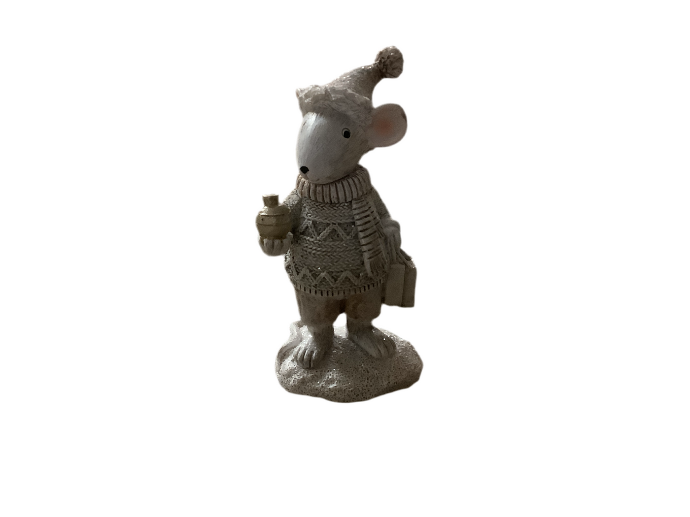 Winter Mouse Figurine