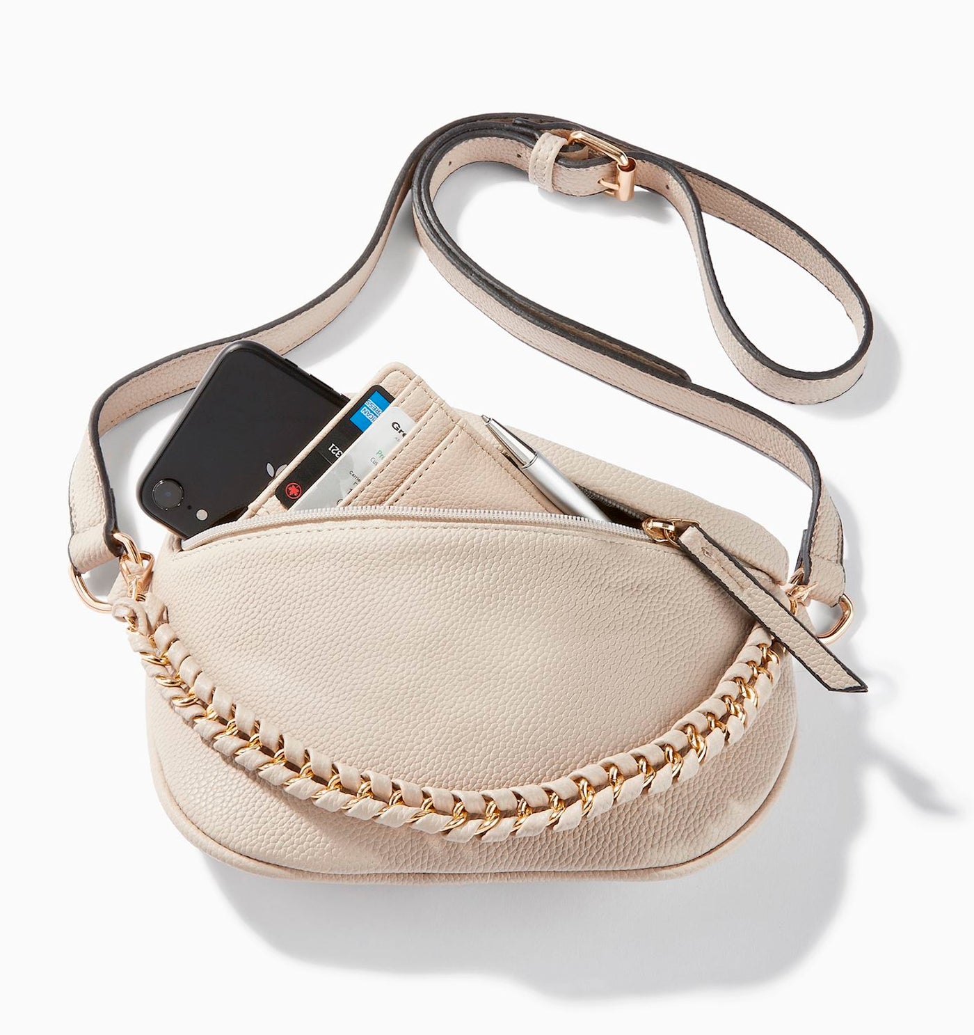 Olivia Cross Body Bag/Fanny Pack-Bone