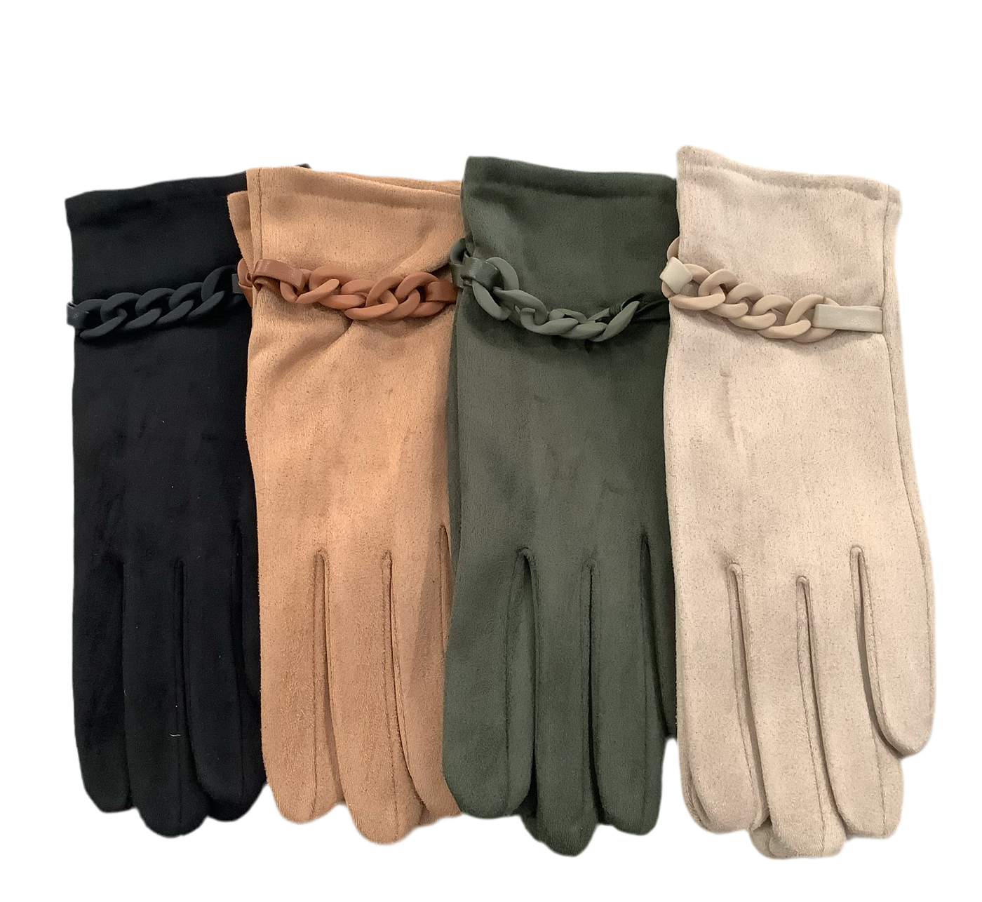 Faux Suede Texting Gloves