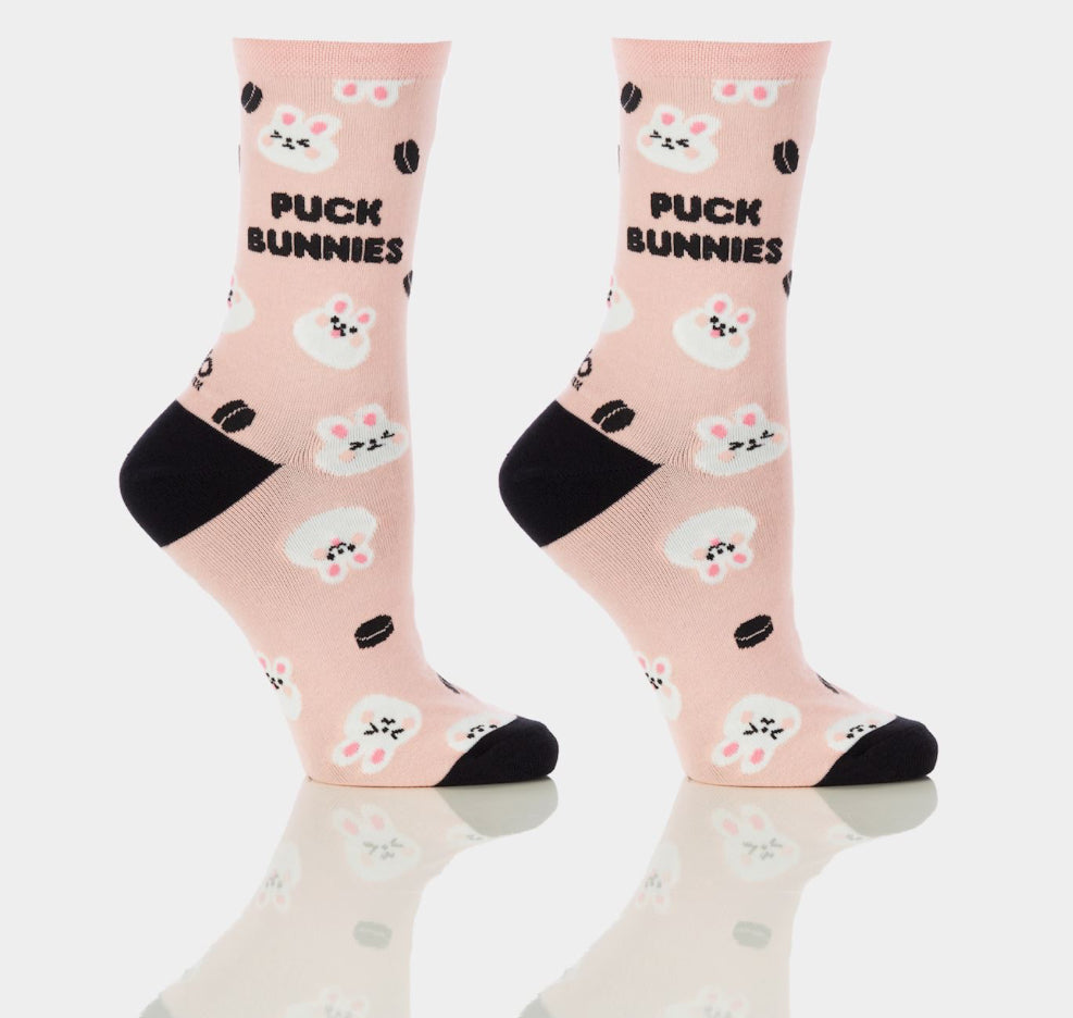 Women’s Crew Socks-Puck Bunnies