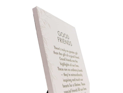 Good Friends Precious Quotes Plaque