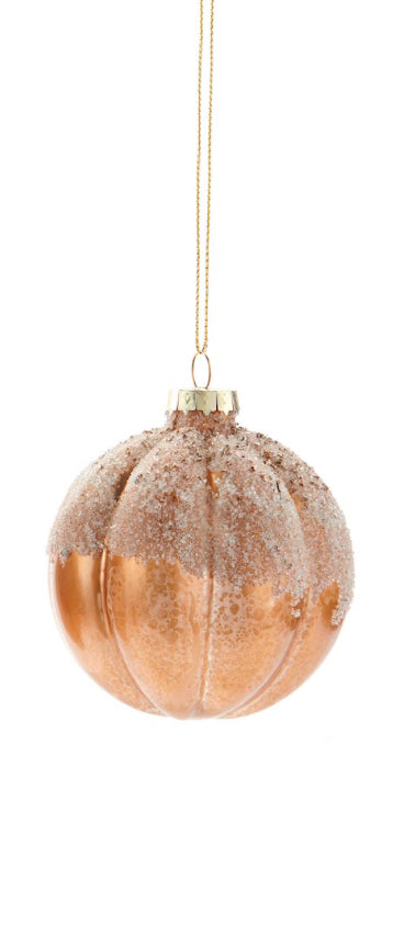 Gold Shimmer Glass Ornament