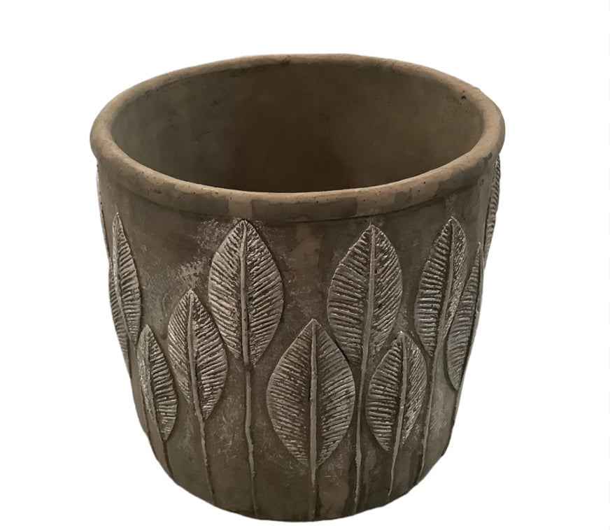 Silver Leaf Pot