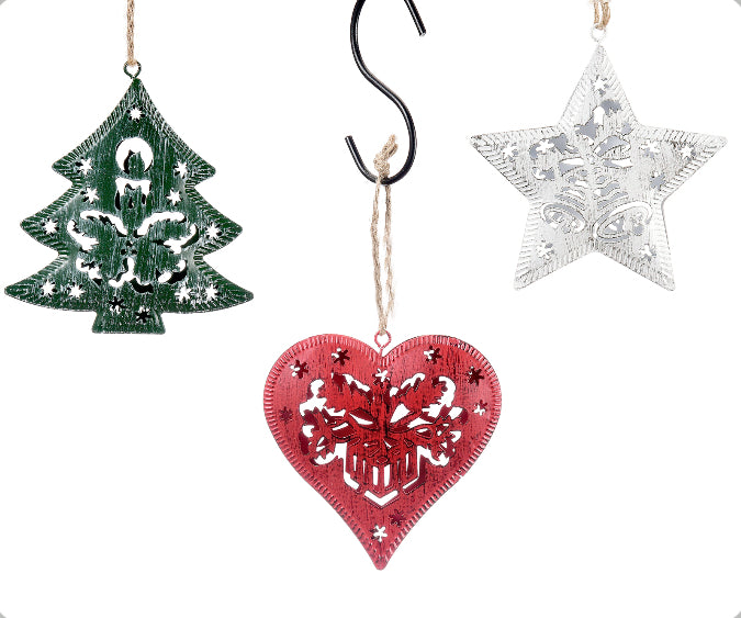 Holiday Shape Metal Ornament