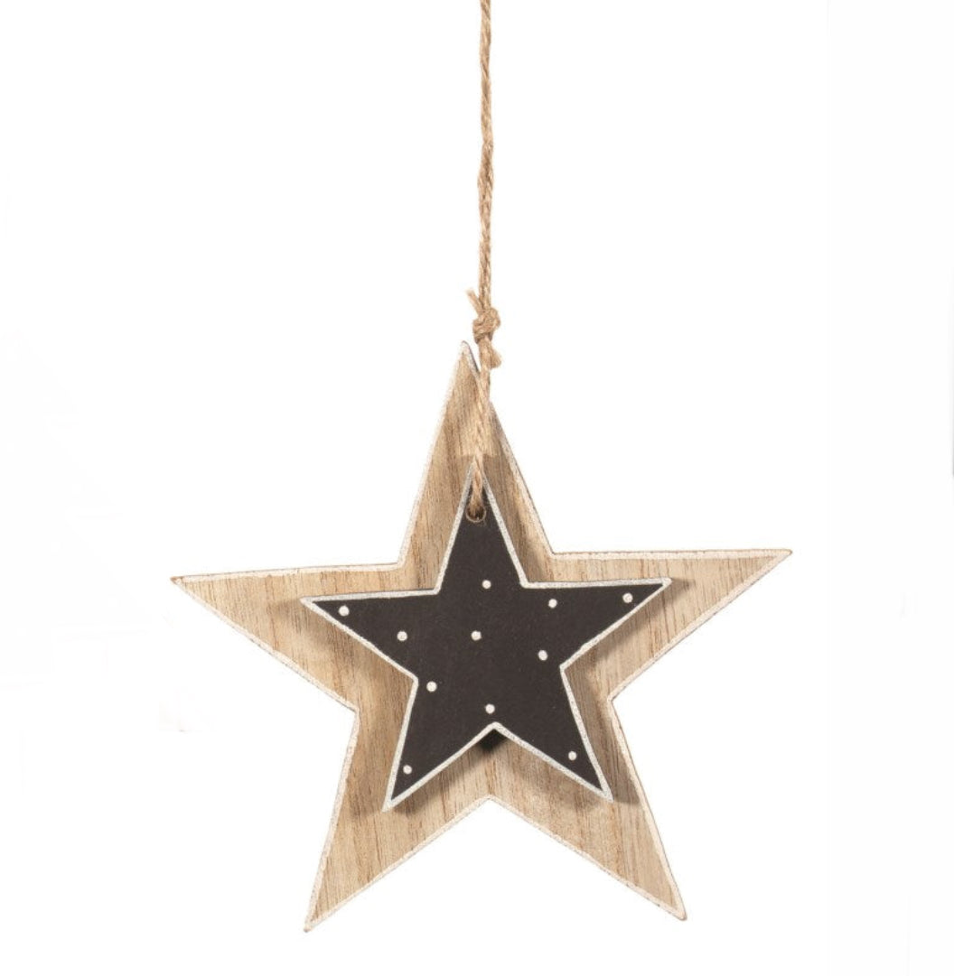 Layered Wood Star Ornament