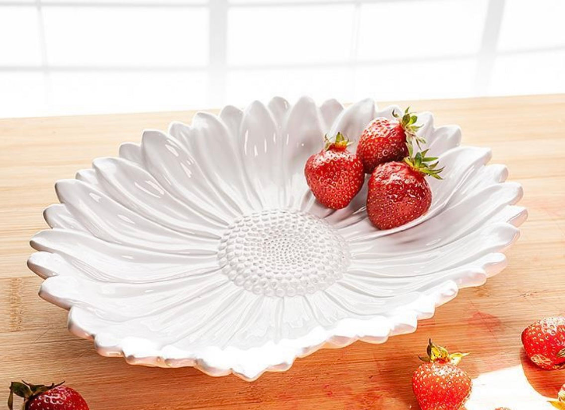 Oval Flower Platter-Large