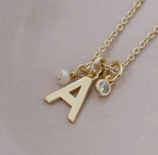 Gold Initial Necklace