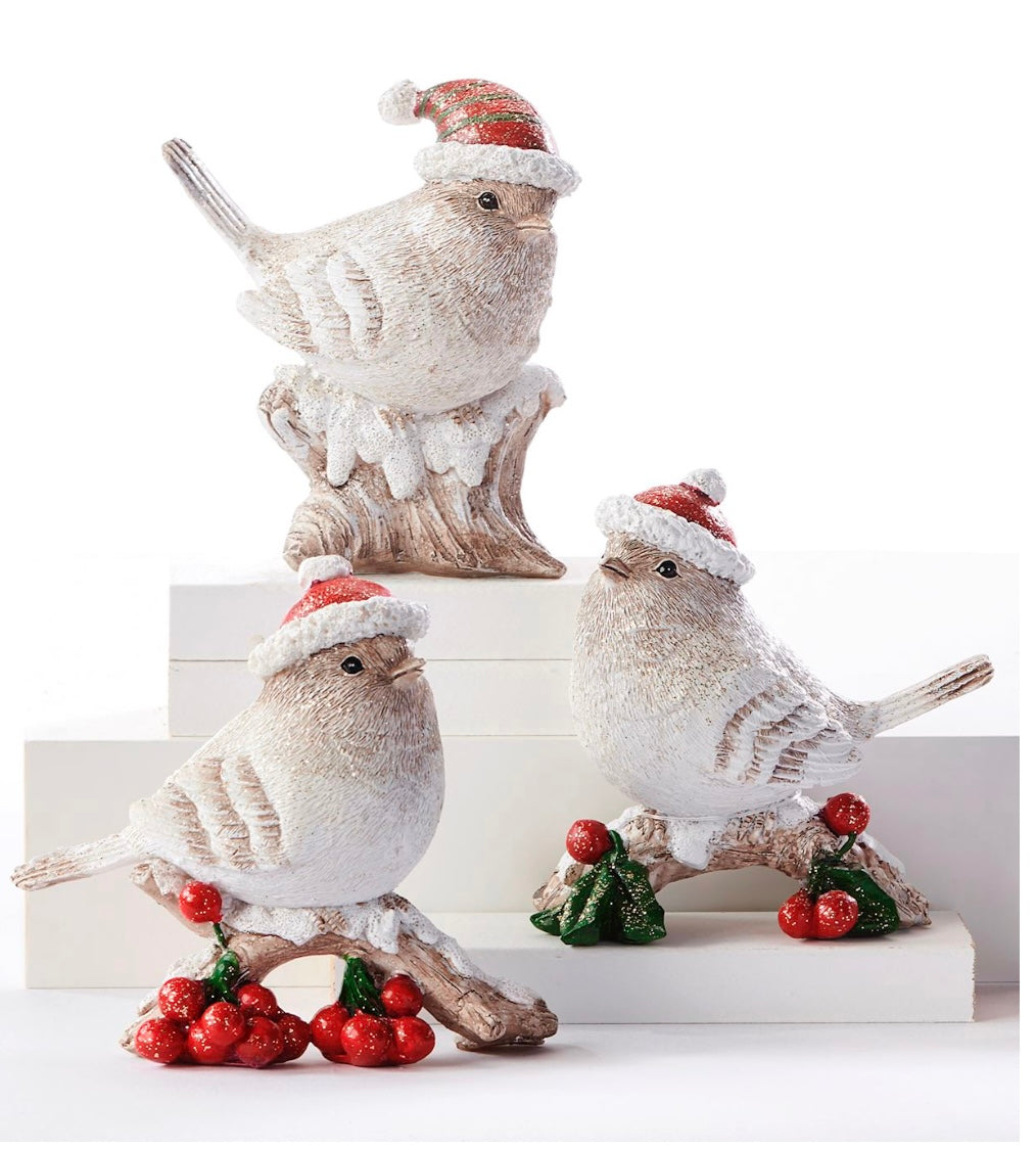 Christmas Bird Figurine