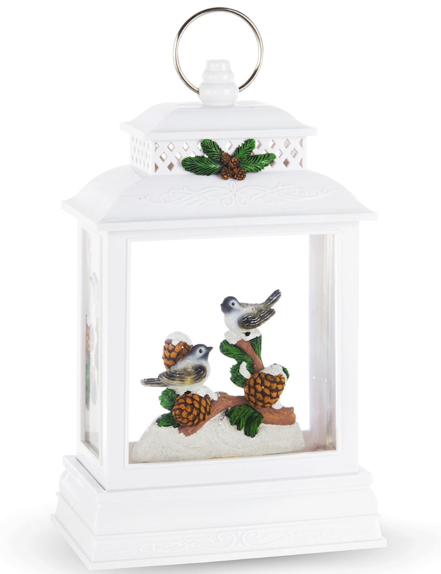 Christmas Water Lantern with Birds - LED