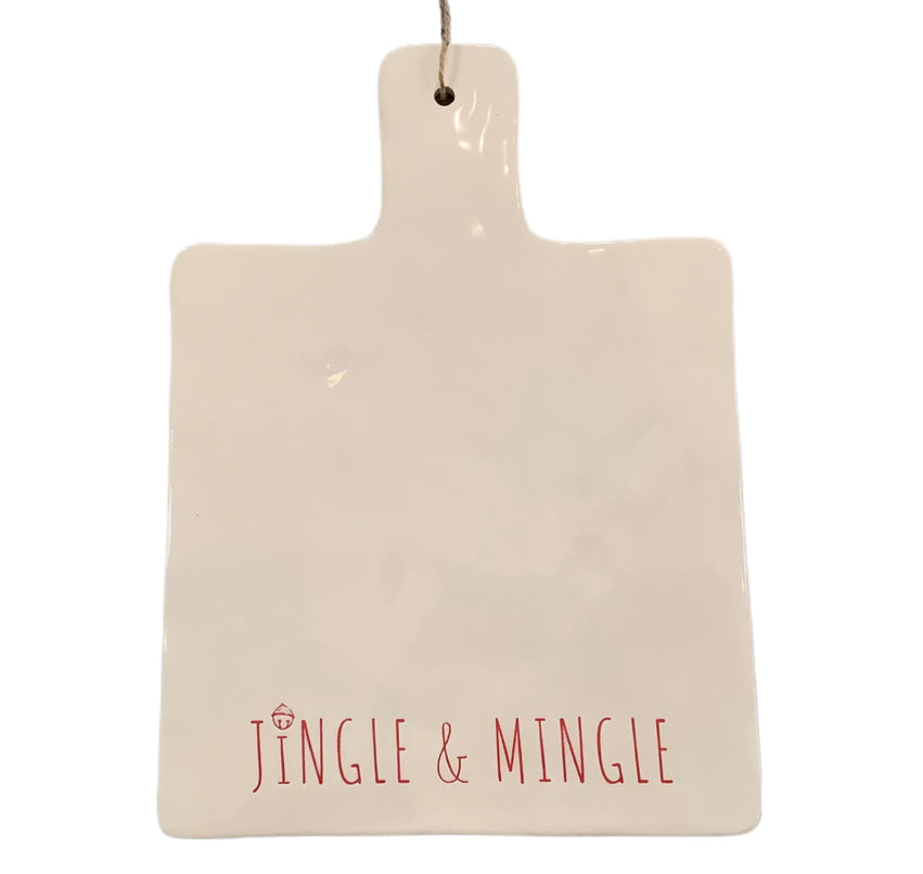 Jingle + Mingle Ceramic Cheese Board