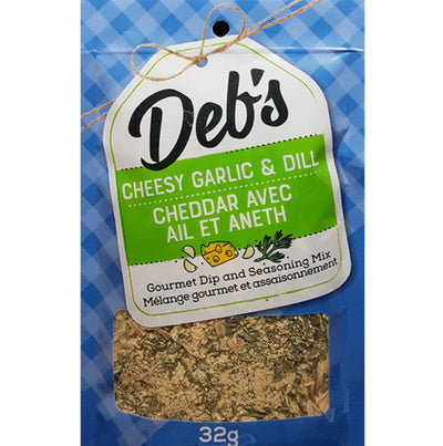 Deb’s Cheesy Garlic + Dill Gourmet Dip + Seasoning Mix