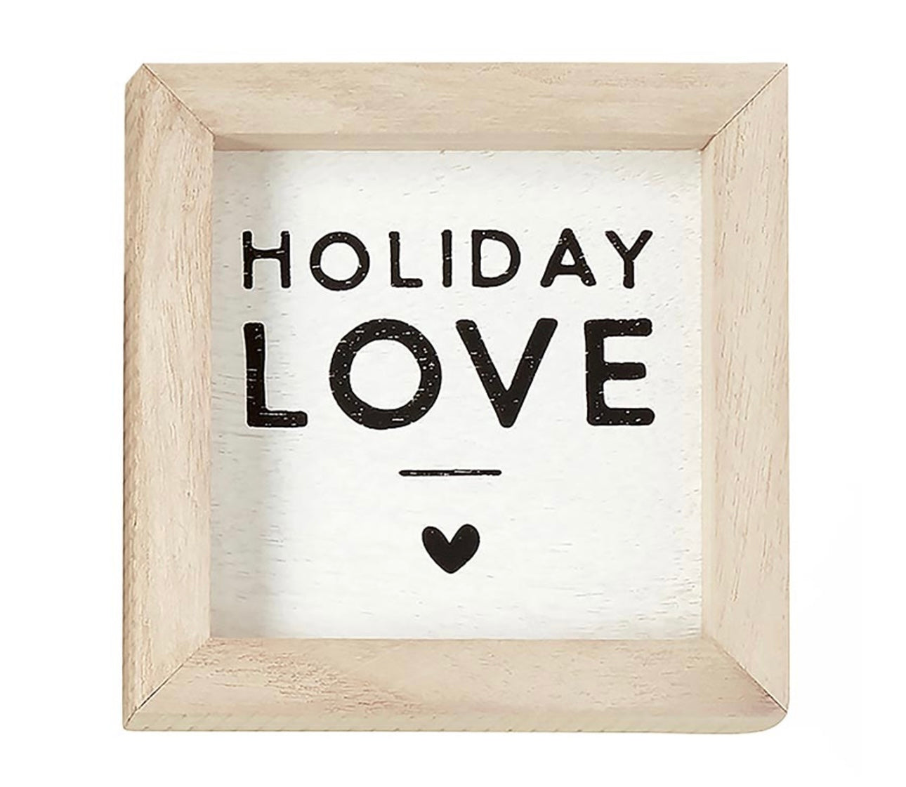 Holiday Love Wood Sign