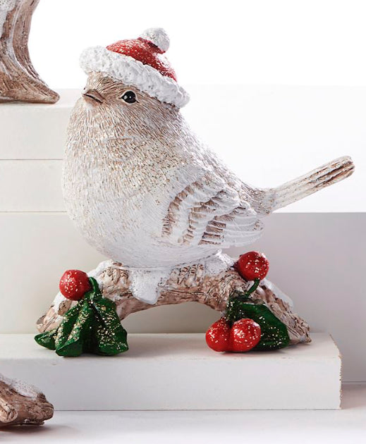 Christmas Bird Figurine