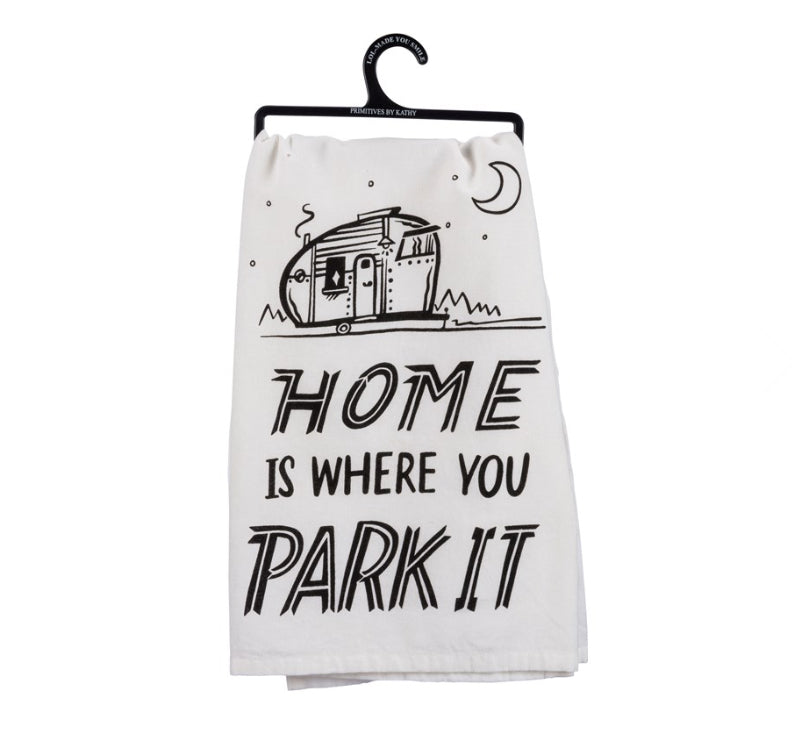 Home Is Where You Park It Dish Towel