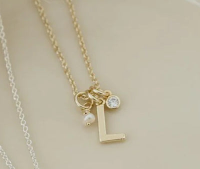 Gold Initial Necklace