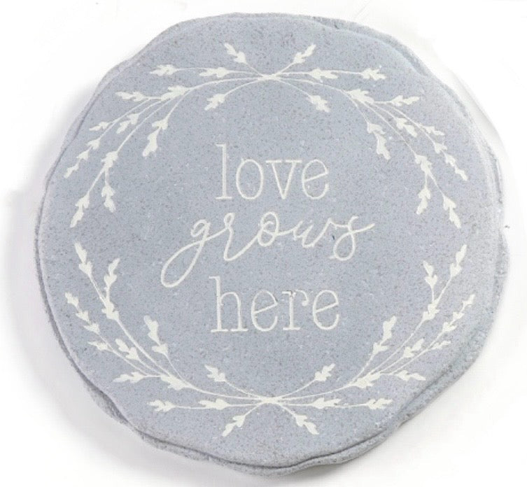 Love Grows Here Stepping Stone