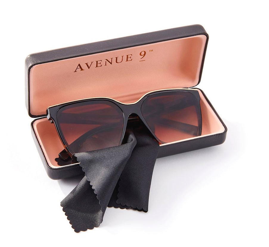 Ladies Oversize Sunglasses with Case