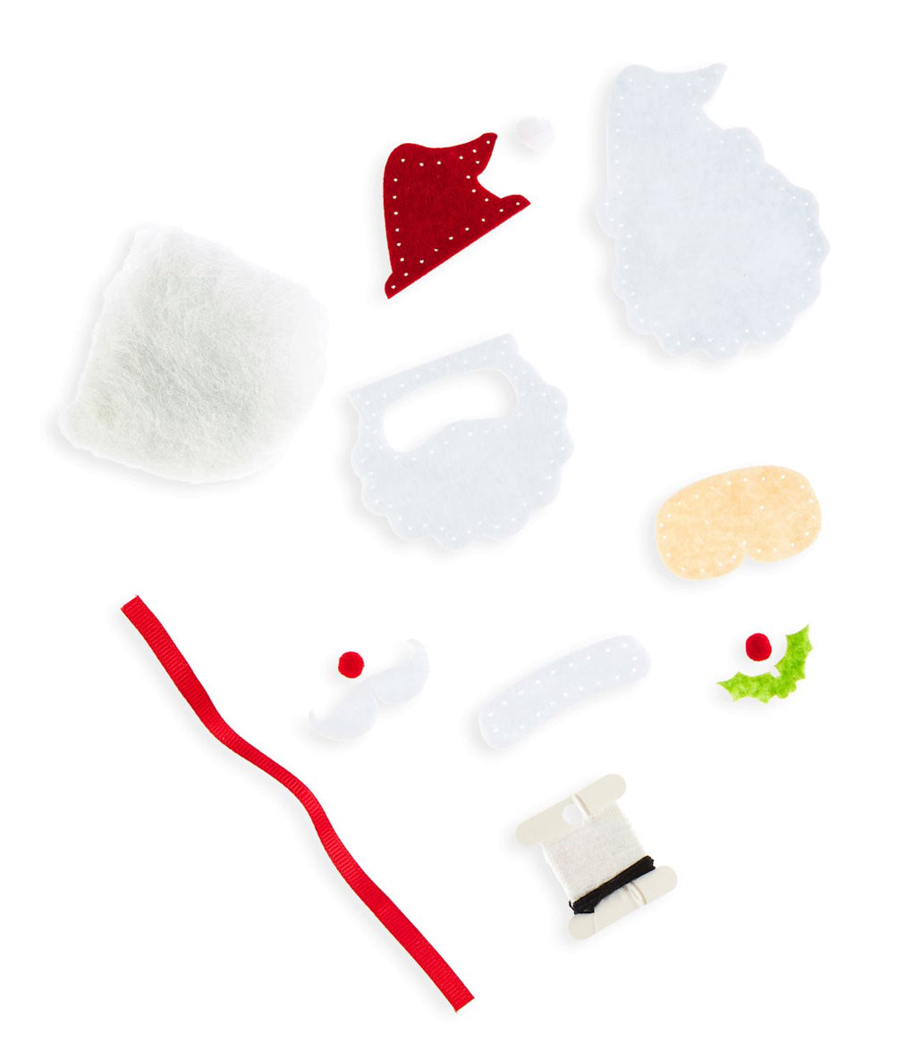 DIY Felt Ornament Kit-Santa Claus