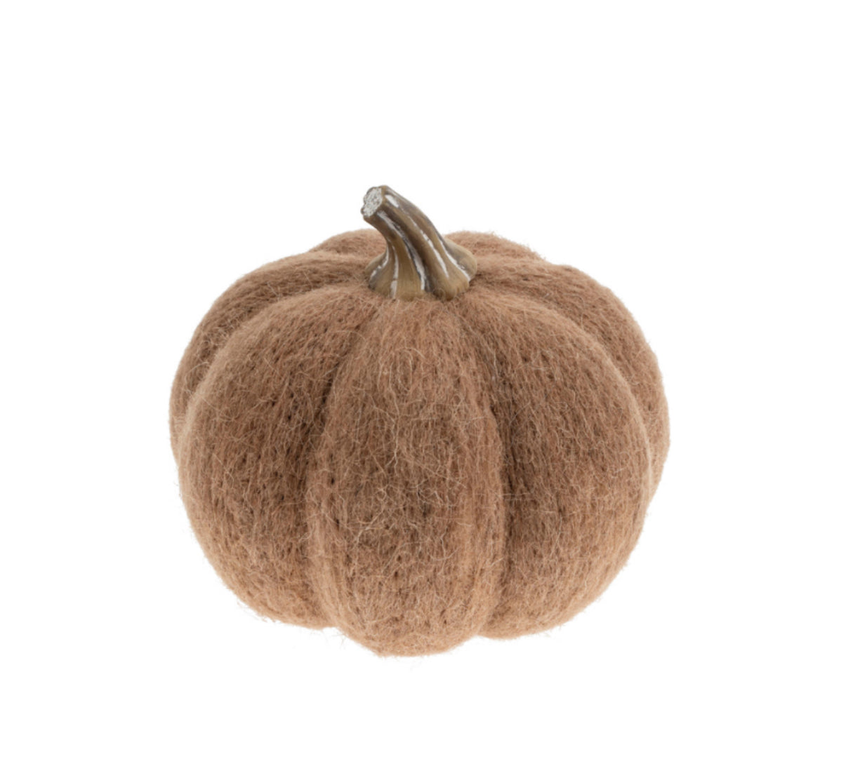 Terracotta Felt Pumpkin-Medium