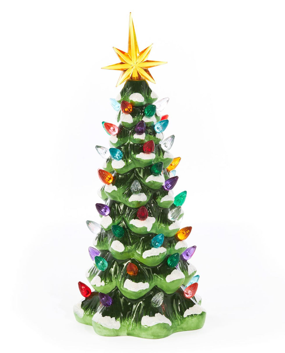 LED Ceramic Christmas Tree Decor