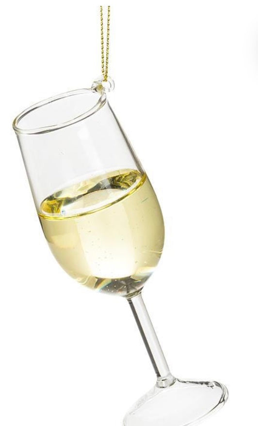 Glass of White Wine Ornament