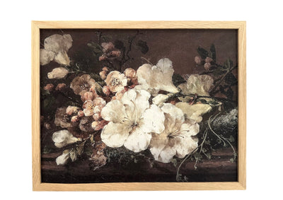 Moody Floral Framed Vintage Art Print