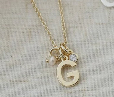 Gold Initial Necklace