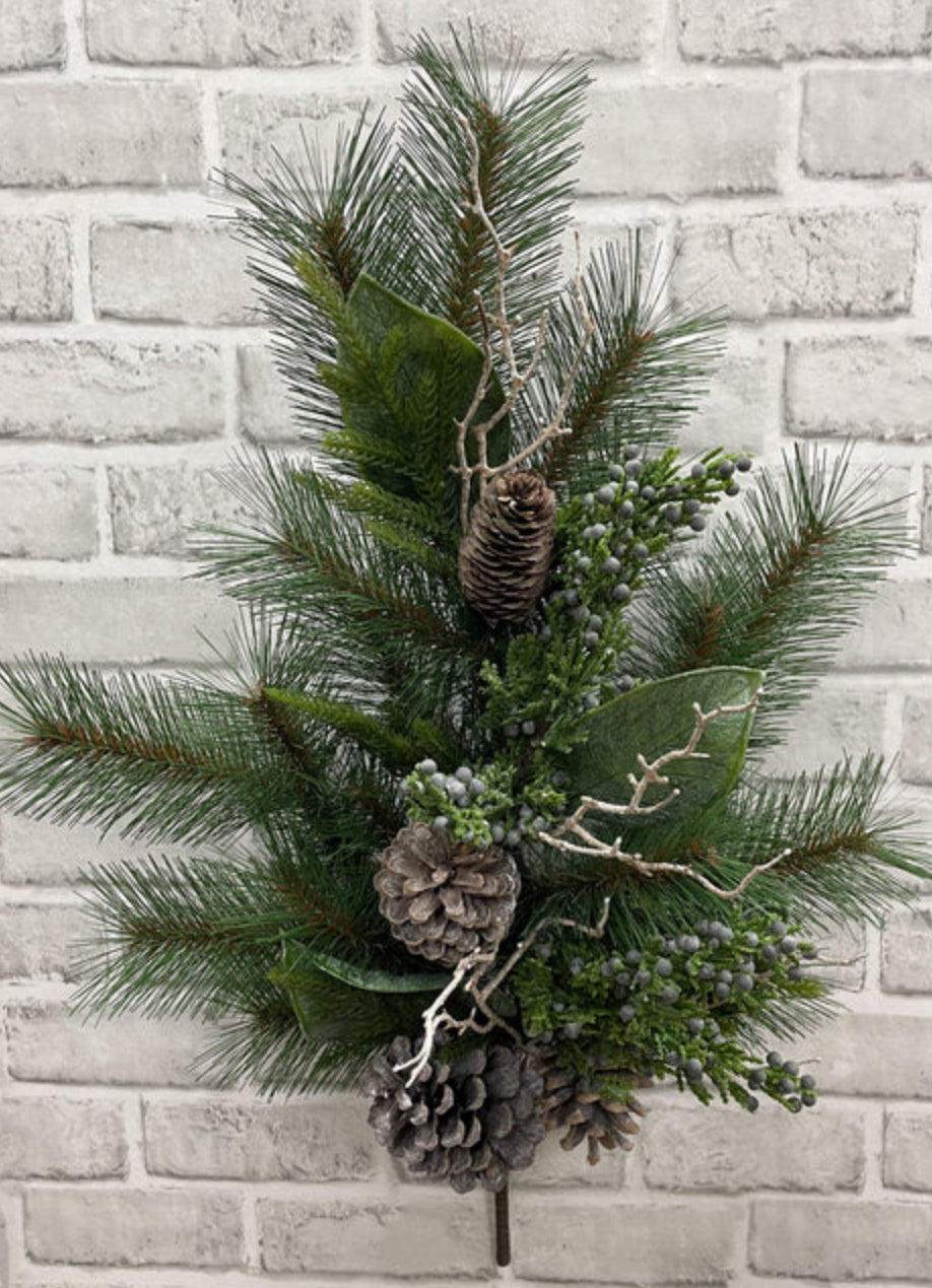 Fresh Touch Norfolk Pine + Juniper Branch 25.5”