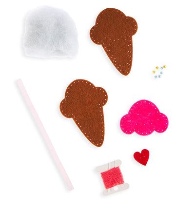 DIY Felt Ornament Kit - Ice Cream