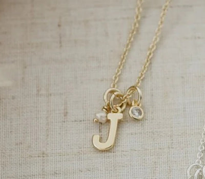 Gold Initial Necklace