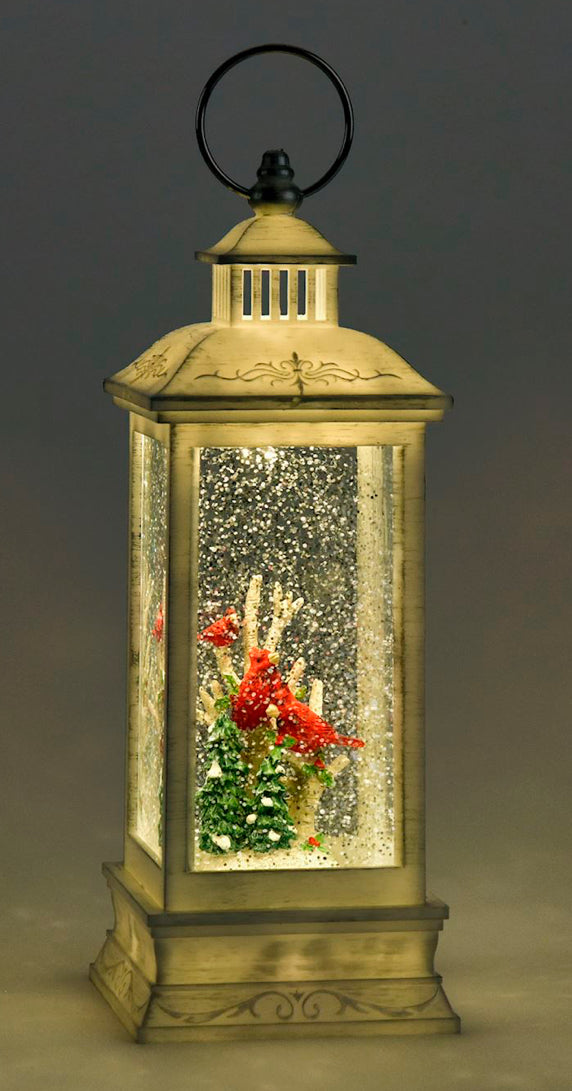 LED Water Lantern with Cardinal