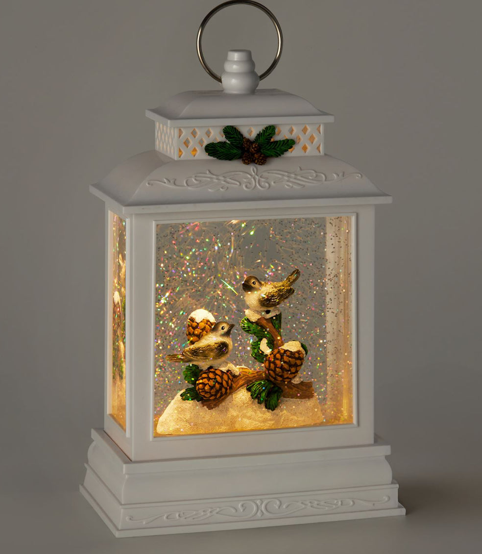 Christmas Water Lantern with Birds - LED