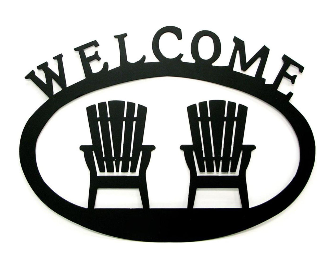 Welcome Adirondack Chairs Wall Sign