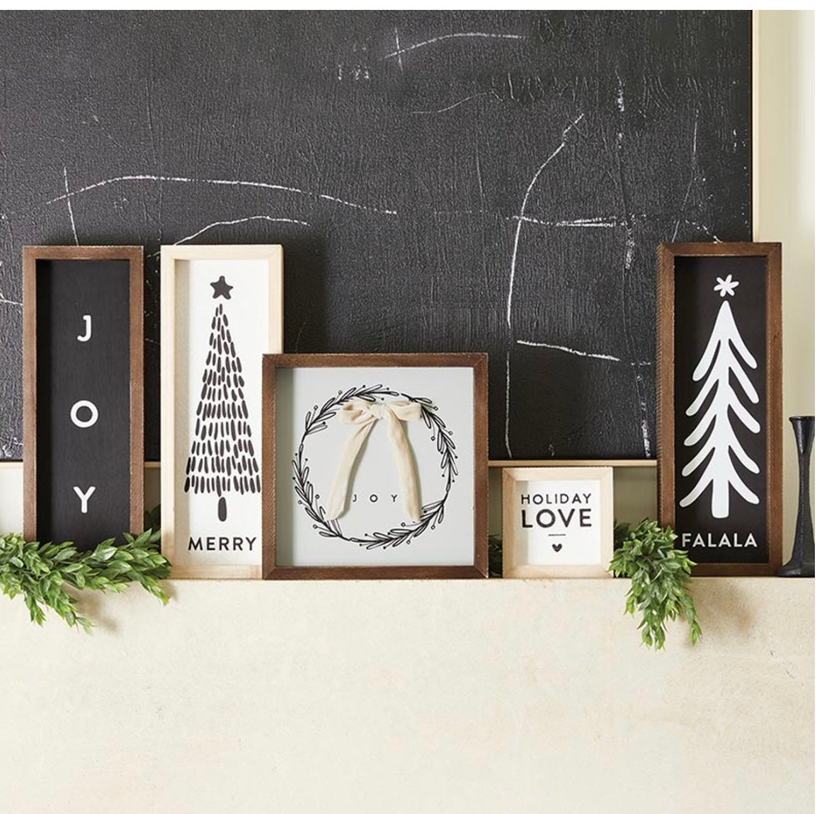 Holiday Love Wood Sign