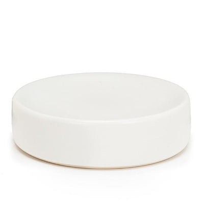 Round White Soap Dish