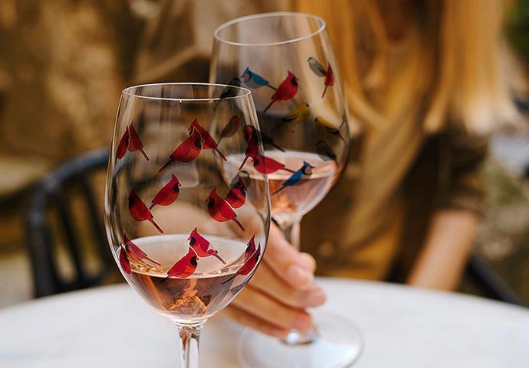 Cardinal Wine Glass