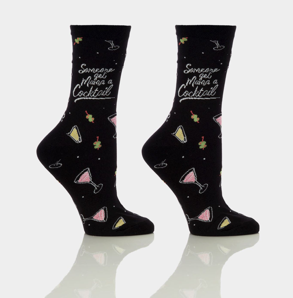 Women’s Crew Socks-Someone Get Mama a Cocktail