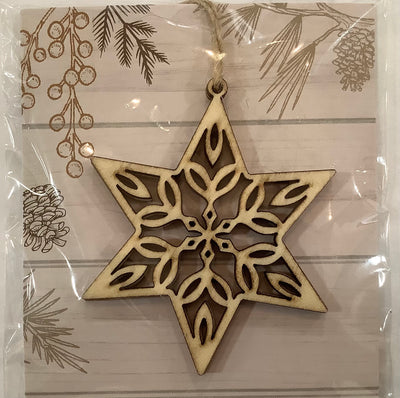 Let it Snow Snowflake Ornament