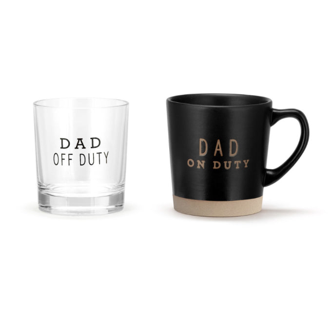 Dad Duty Mug + Glass Set