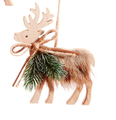 Faux Fur Moose/Deer Ornament